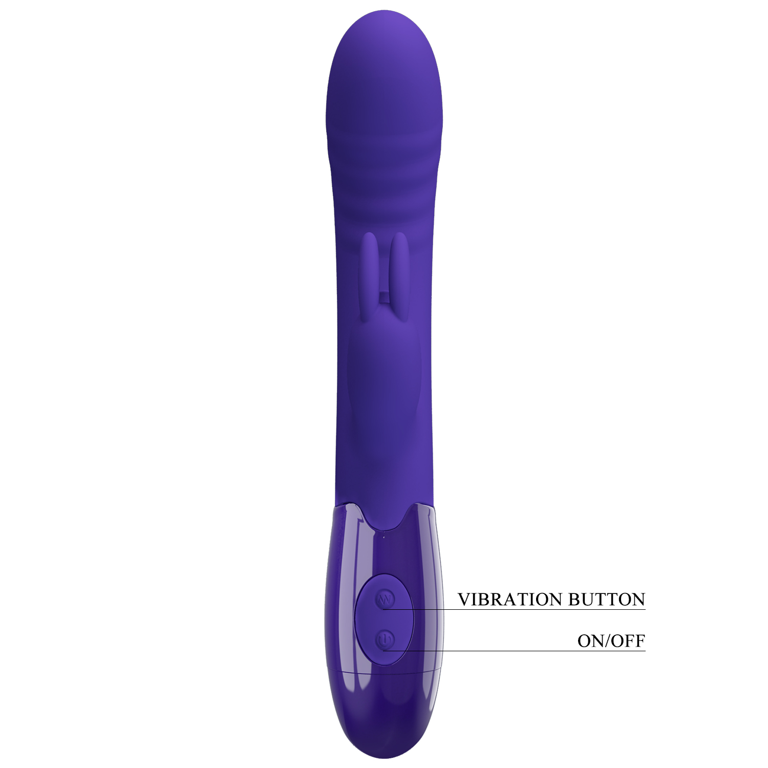 ��������-������ Pretty Love Cerberus Licking Vibrator Blue, ��������� ������, 20,6 � 3,2 ��