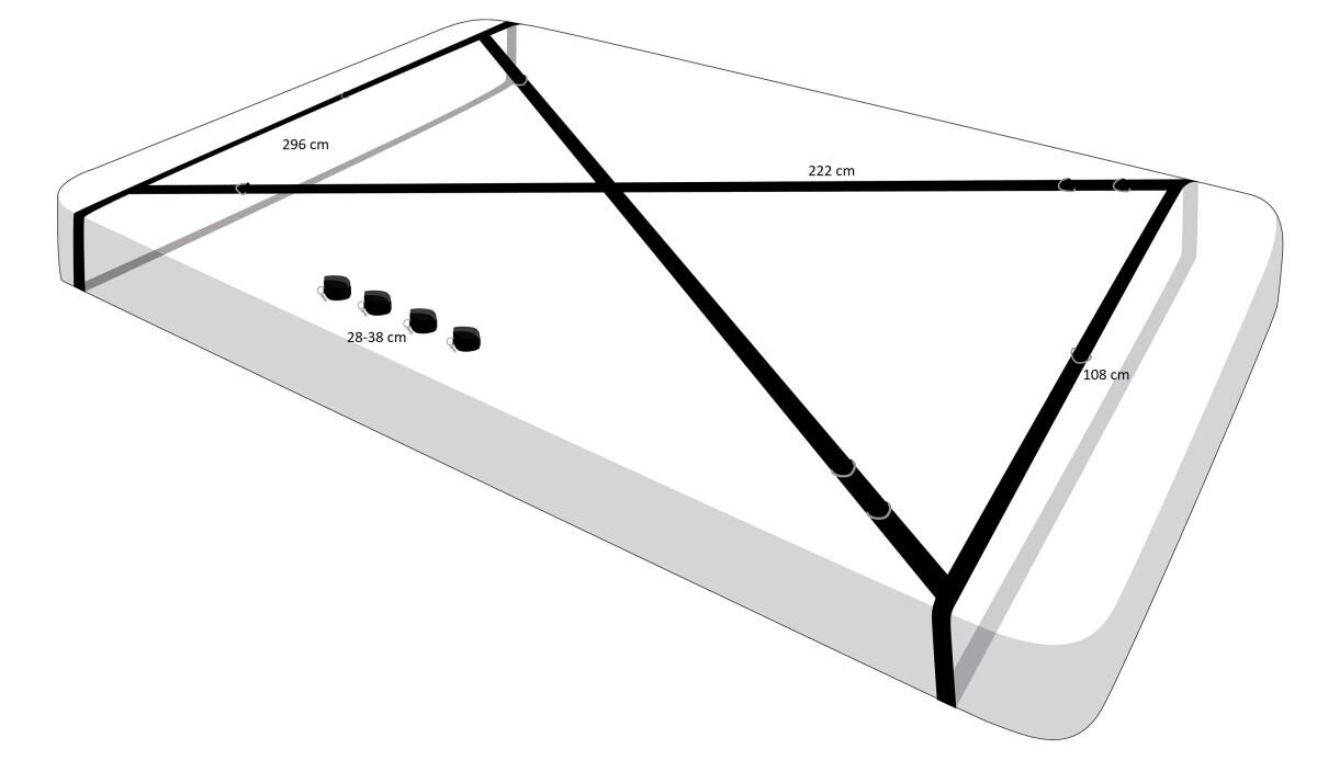    Master Series Interlace Bed Restraint Set +     