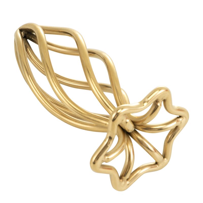 �������� ������ ���������� LOCKINK SEVANDA Hollow Spiral Golden Metal Anal Plug, ���������� 