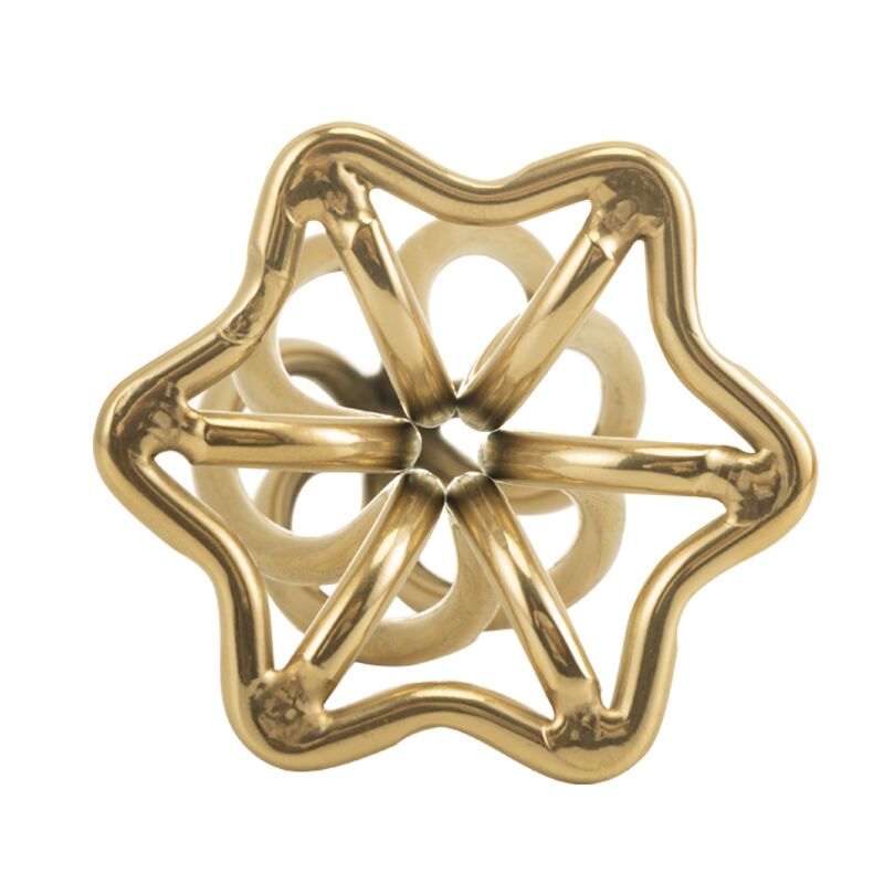 �������� ������ ���������� LOCKINK SEVANDA Hollow Spiral Golden Metal Anal Plug, ����������