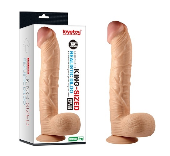   King-Sized Realistic Dildo 12» 32  5,6 .
