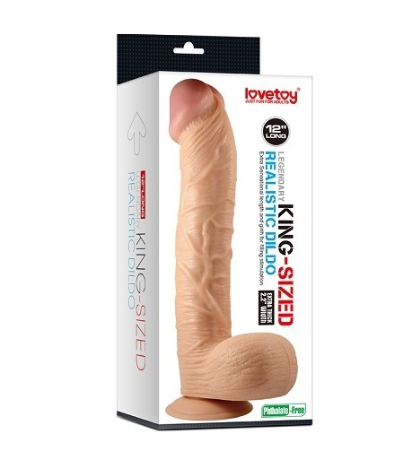   King-Sized Realistic Dildo 12» 32  5,6 .

