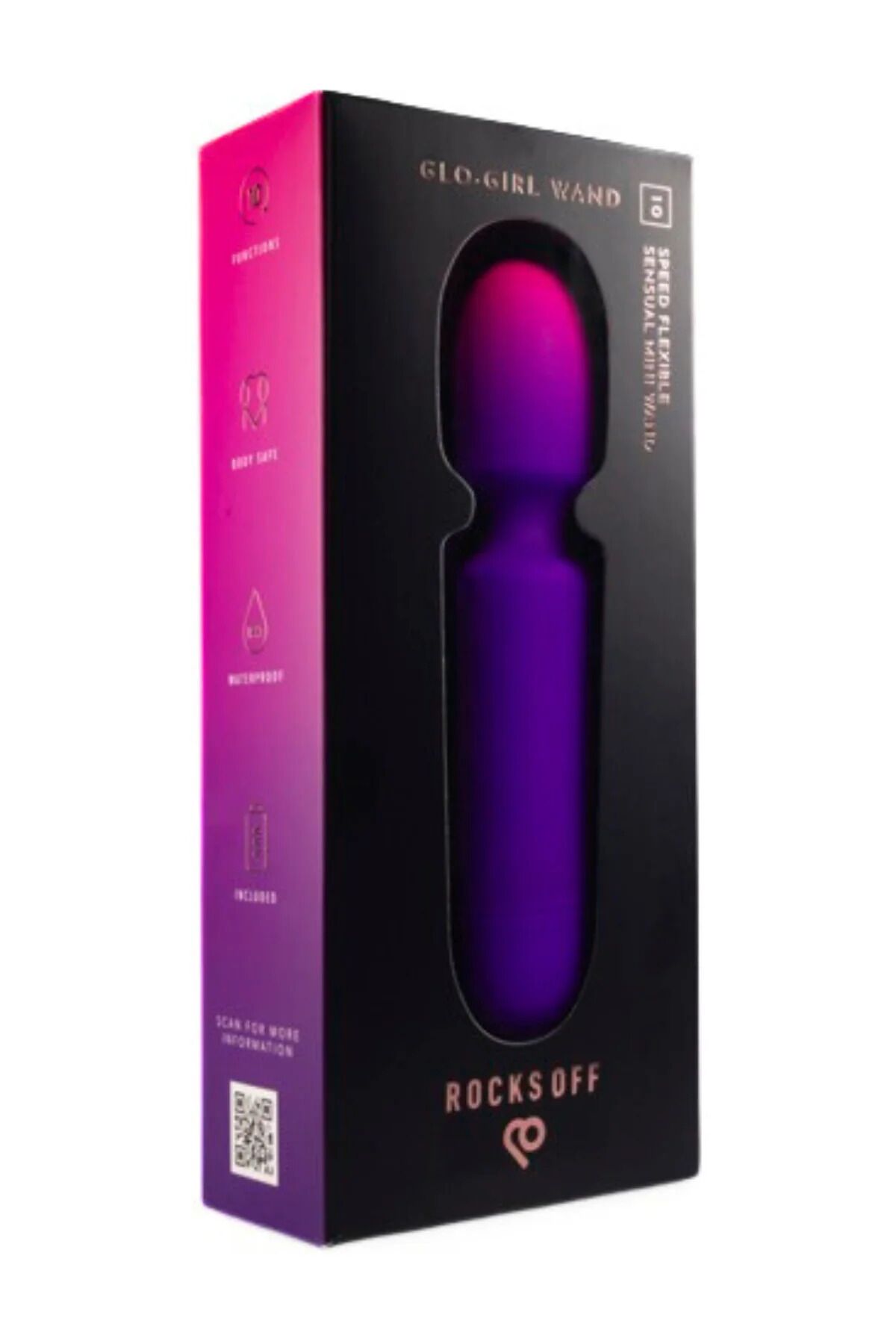 ������������� ������������� Rocks Off Glo Girl Wand, 10 ������� ��������, 16,9 � 4 ��