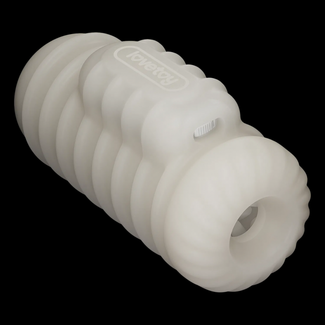    LoveToy Knights Ring Vibrating Dual Purpose Sleeve-Wavy, 13,5  3,5 