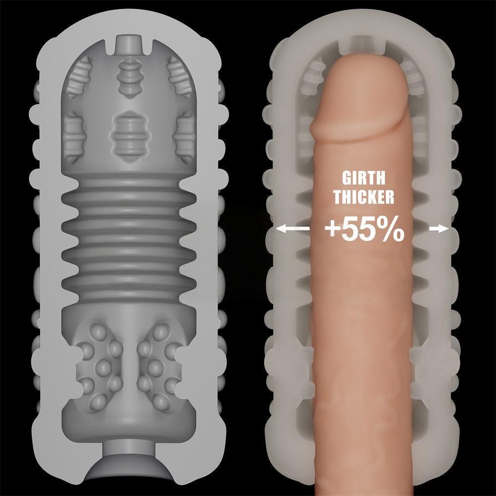 ����������� Knights Ring Vibrating Dual Purpose Sleeve-Drip, ������� ������������, 13,5 � 6,5 ��