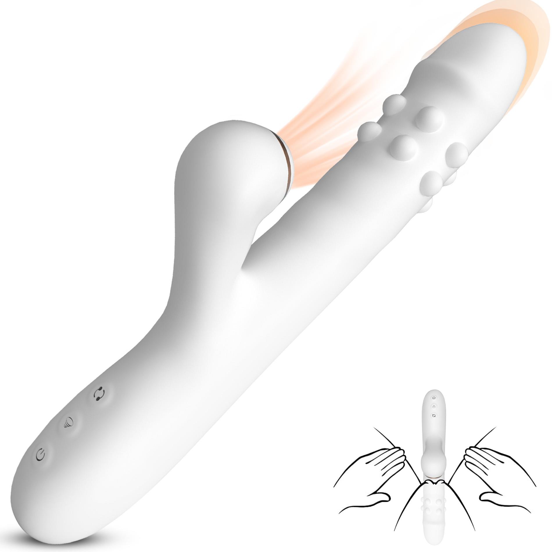 ��������-������ Boys of Toys Silicone Vibrator 3 rotating + 7 sucking functions, 23,5 � 3,5 ��