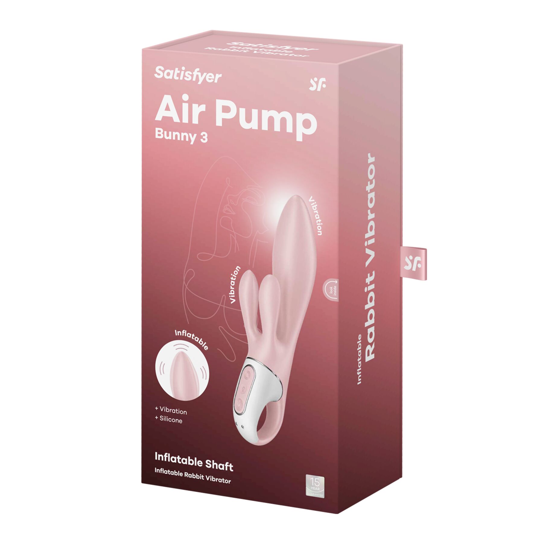 ��������-������ � ������������ �������� Satisfyer Air Pump Bunny 3, �������, 21 � 4 ��