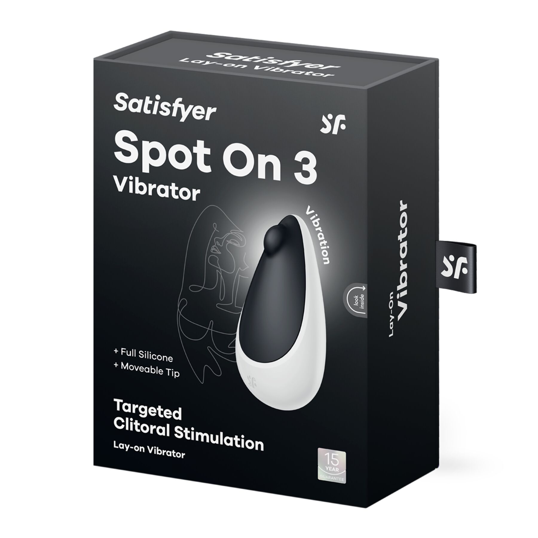�������� ������������ Satisfyer Spot On 3 Black, 12 ������� ��������, 5,7 × 9 × 3,2 ��