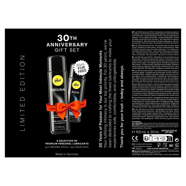    pjur 30th Anniversary Gift Set: Original 100   Aqua 30 