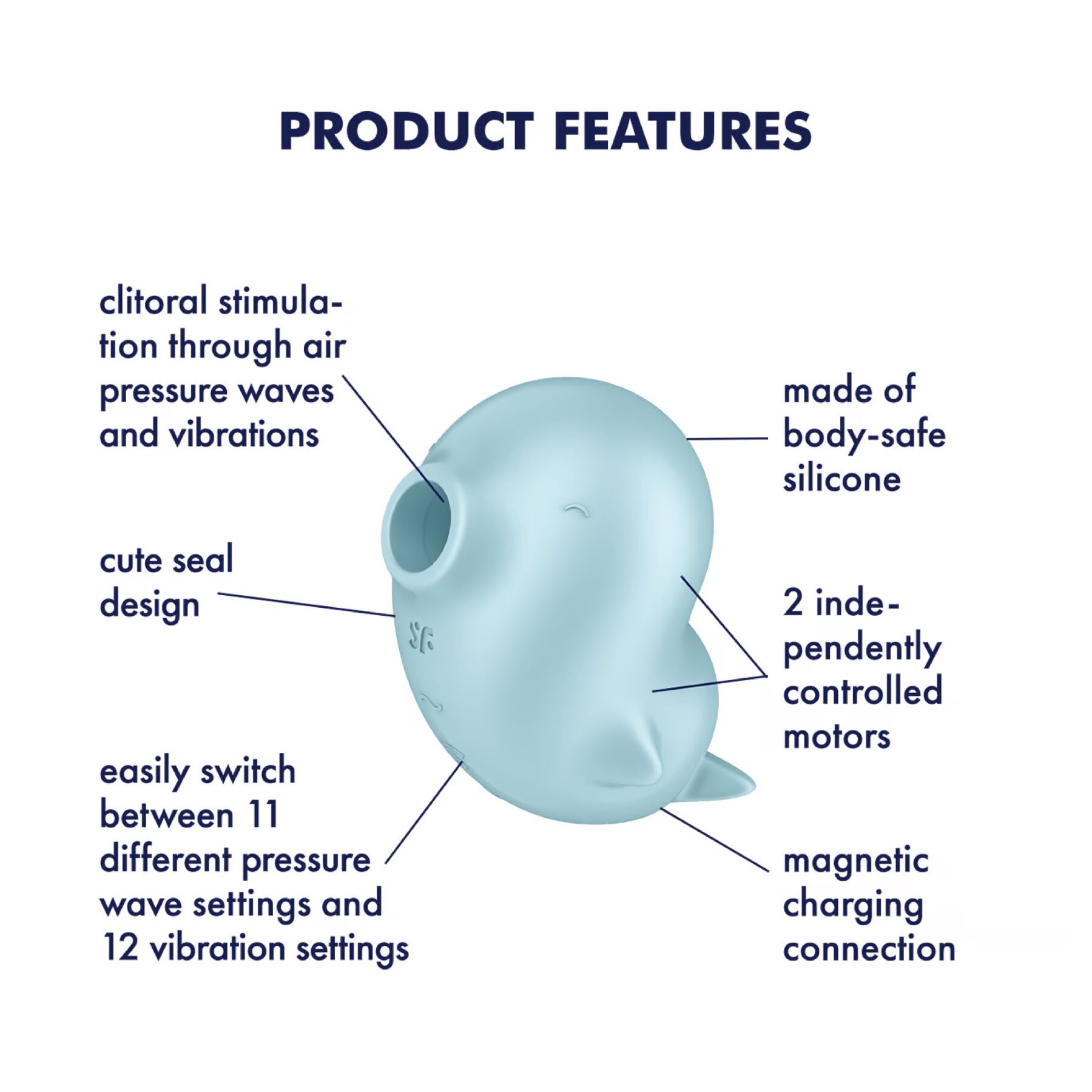      Satisfyer Sassy Seal, 2  , 9,7 &#215; 5,4 &#215; 6,6 
