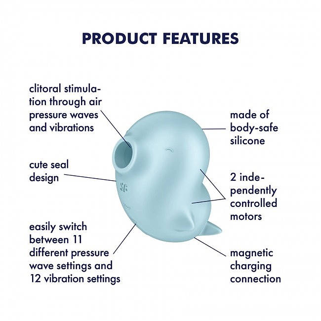      Satisfyer Sassy Seal, 2  , 9,7 &#215; 5,4 &#215; 6,6 