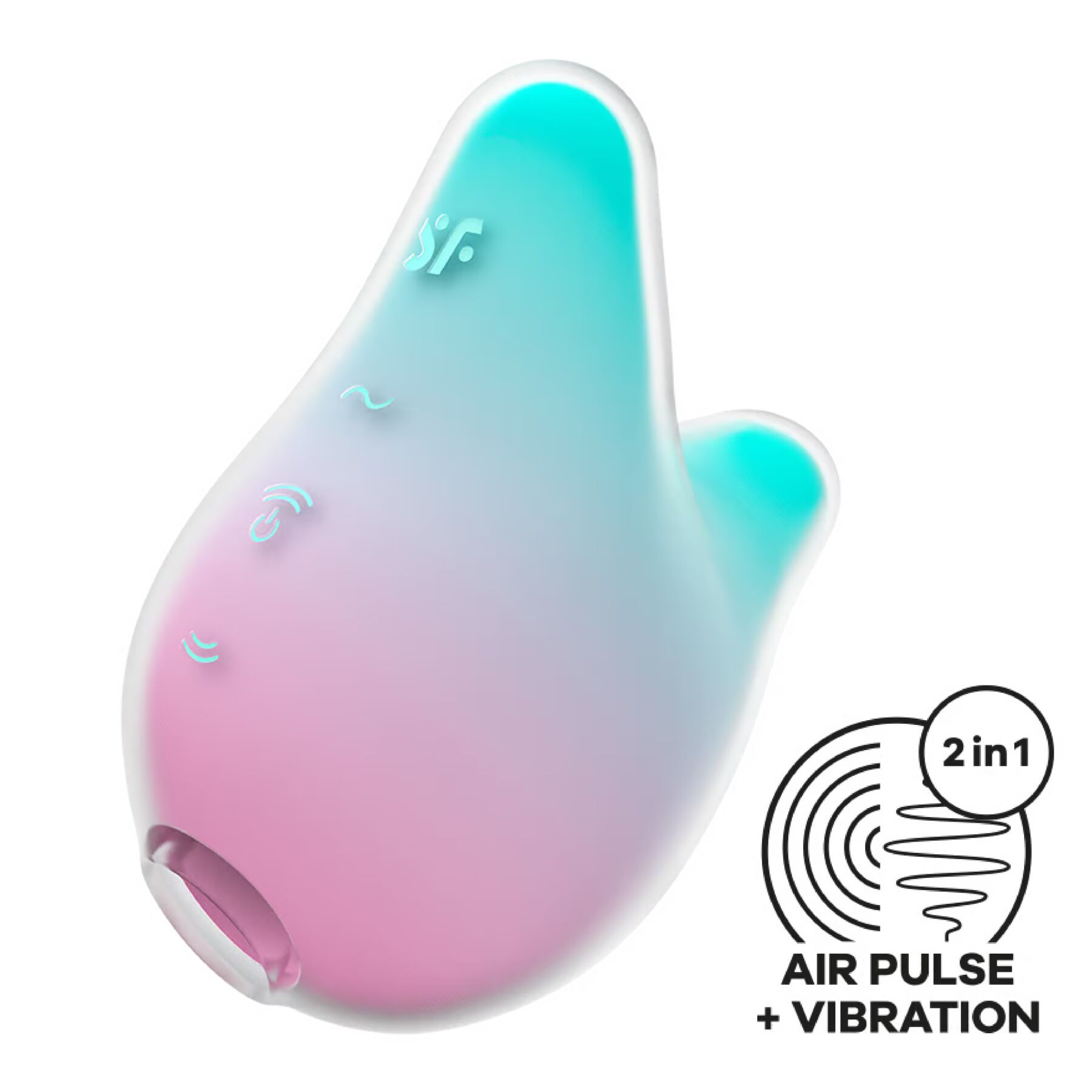 	   Satisfyer Mermaid Vibes Mint/Pink  , 9,5 &#215; 5,7 &#215; 7,6 