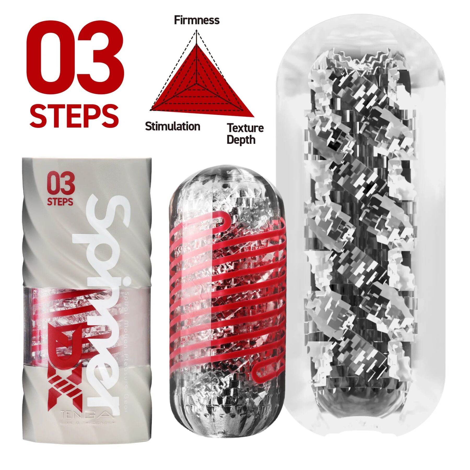 ����������� Tenga Spinner DX 03 Steps, ���������� ���������, 12,5 � 5 ��