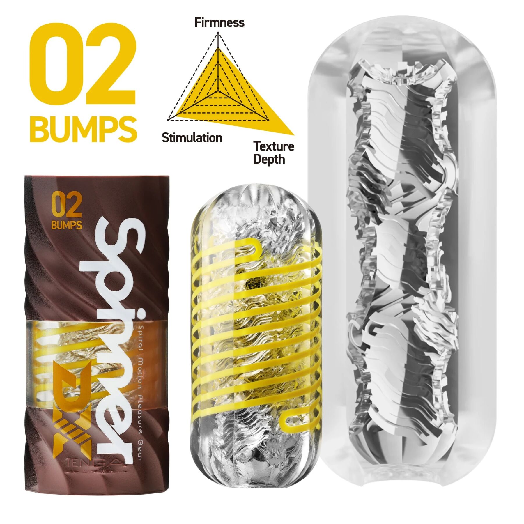 ����������� Tenga Spinner DX 03 Steps, ���������-������, ���������� ���������, 12,5 � 5 ��