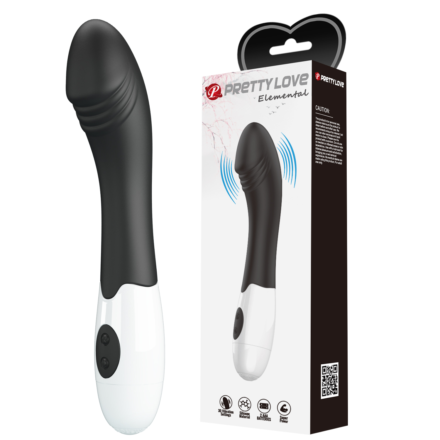 ������������������� ����������� �������� Elemental Vibrator Black, 30 ������� ��������