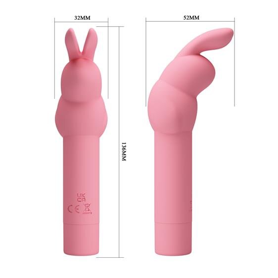 �������� � ����� ������� Pretty Love Gerardo Vibrator Light Pink, 10 ������� ��������, 13,6 � 3,2 ��