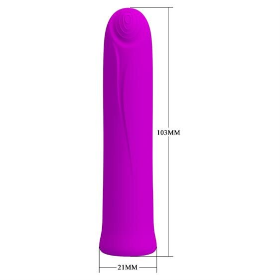 ������������� �������� Pretty Love Curtis Vibrator Purple, 12 ������� ��������, 10,3 � 2,1 ��