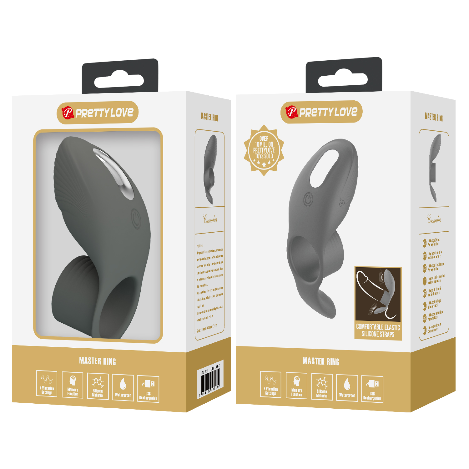 ����������� ����������� Master Ring Cock Ring Black � ������������ ���������, 11 � 3 ��