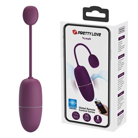 ��������� Pretty Love Nymph Vibrating Egg Dark Purple (App), 12 ������� �������� � ���������� � ��������