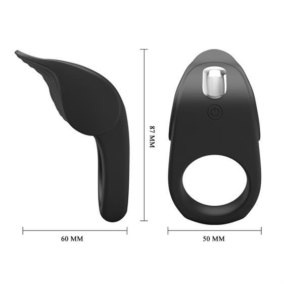   Pretty Love Vibrating Susanna Cock Ring Black, 10  