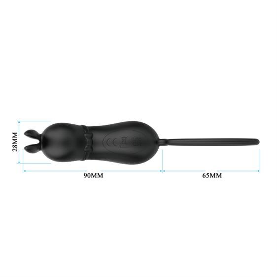 ���������-������ Pretty Love Rosalie Vibro Stimulator Black, 7 ������� ������, 15,5 � 2,8 ��