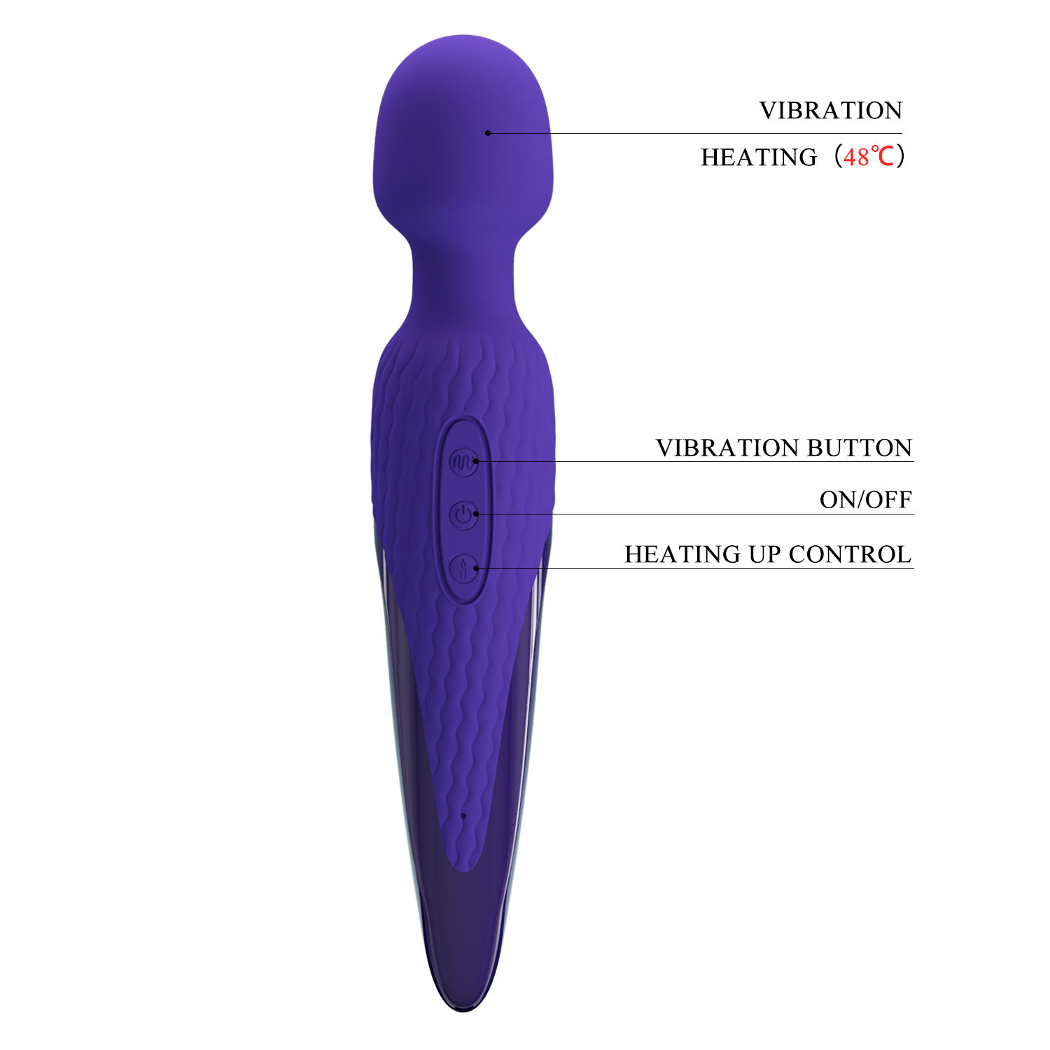 ������������� Pretty Love Antony Heat Massager Blue, ������� ���������, 26 � 4,8 ��