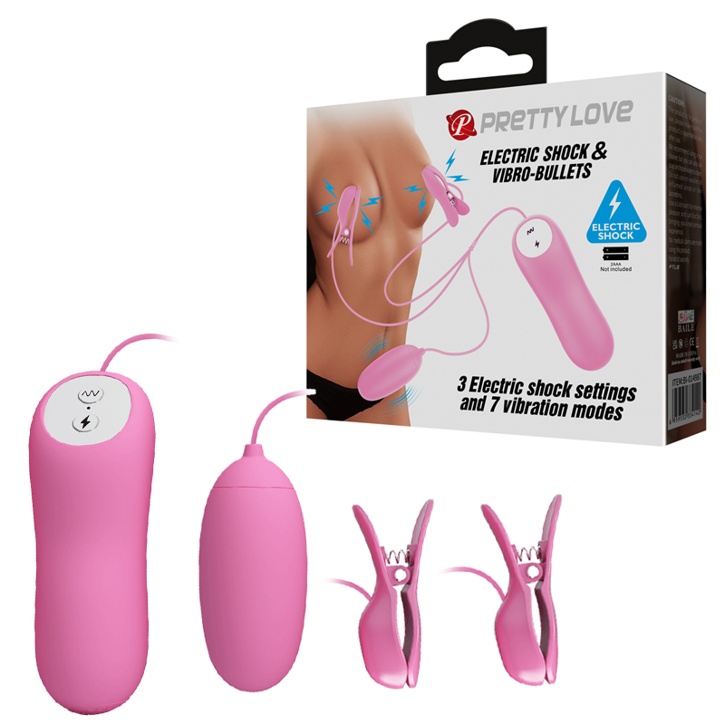 ��������� � �������� ��� ������ Pretty Love Electric Shock & Vibro-Bullets Pink, ��������+�����������������