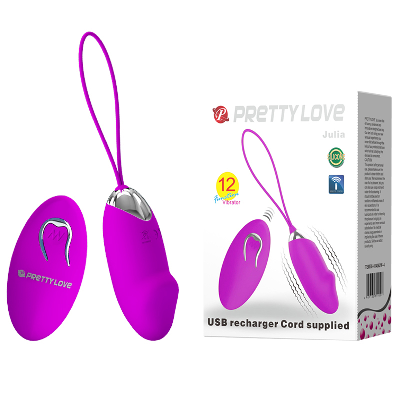 ��������� �� ������������� �������� Pretty Love Julia Vibrating Egg Purple, ������������ ����� ��, 7 � 3,1 ��