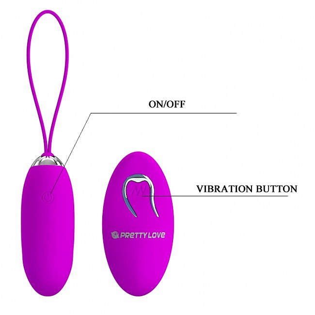     Pretty Love Julia Vibrating Egg Purple,   , 7  3,1 