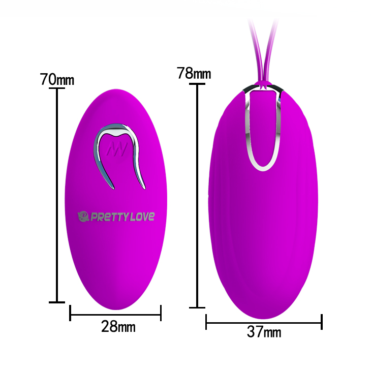 ��������� � ������������� ����������� Pretty Love Jacqueline Vibrating Egg Purple, 7,8 � 3,7 ��