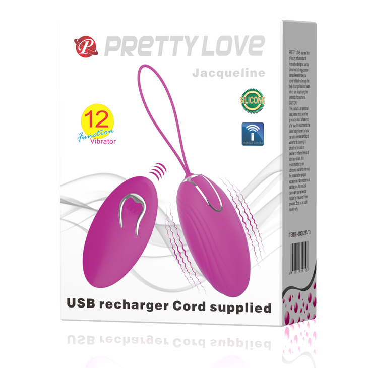 ��������� � ������������� ����������� Pretty Love Jacqueline Vibrating Egg Purple, 7,8 � 3,7 ��
