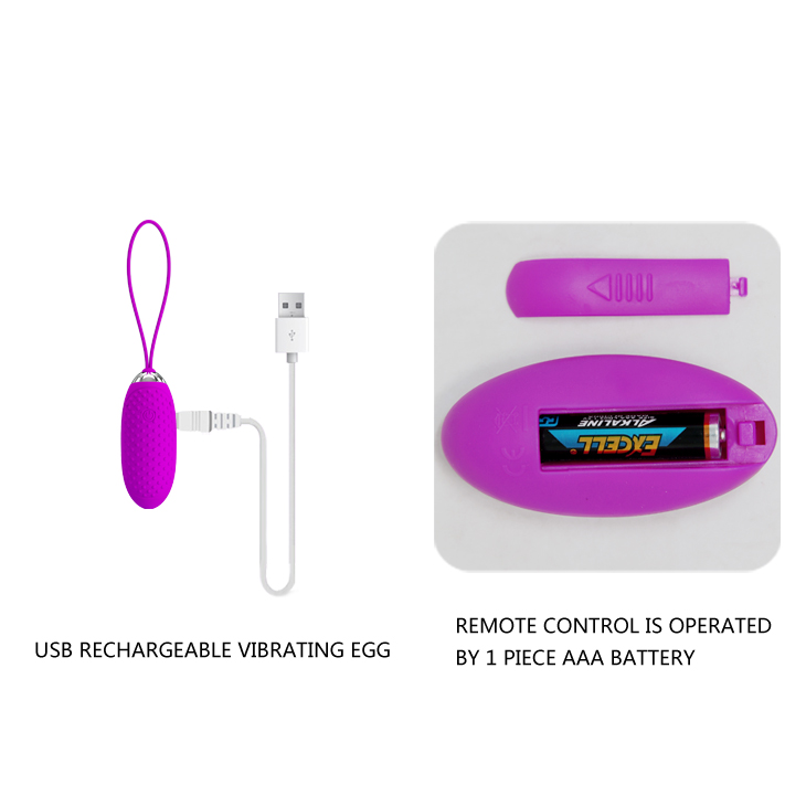 ��������� � ���������� ������������ Pretty Love Joannna Vibrating Egg Purple, 7,2 � 2,8 ��