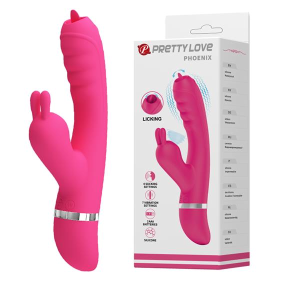 ������������������� ��������-������ Phoenix Vibrator Pink, ��������+��������� ����������, 20,2 � 3,3 ��
