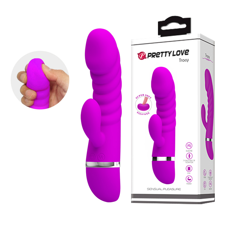 ��������-������ Pretty Love Tracy Vibrator Purple, 7 ������� �������� � ���������, 18,8 � 3,5 ��
