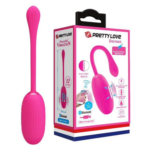 �����-��������� � ������������������ Pretty Love Doreen Electric Shock Egg Pink (App), 19 � 3,2 ��