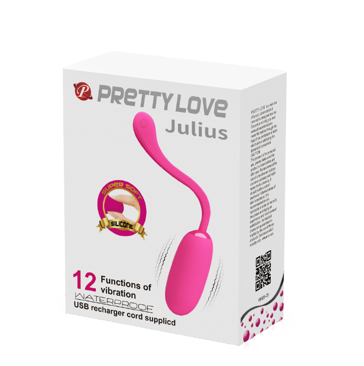 ��������� �� ������������ Pretty Love Julius Vibrating Egg, 12 ������� ������, 19,6 � 3,3 ��