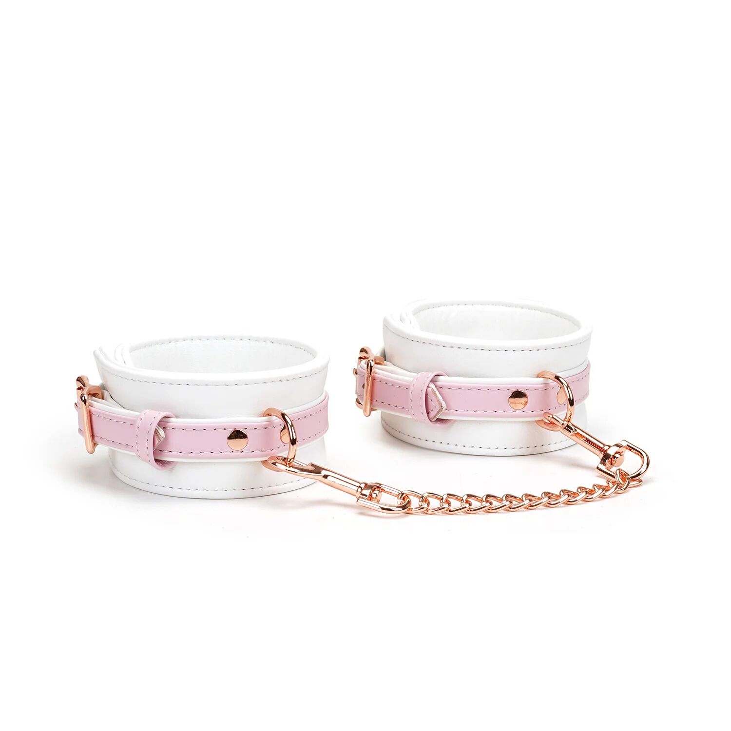 ��������� ������� Liebe Seele White & Pink Fairy Goat Leather Hand Cuffs, ����-�������