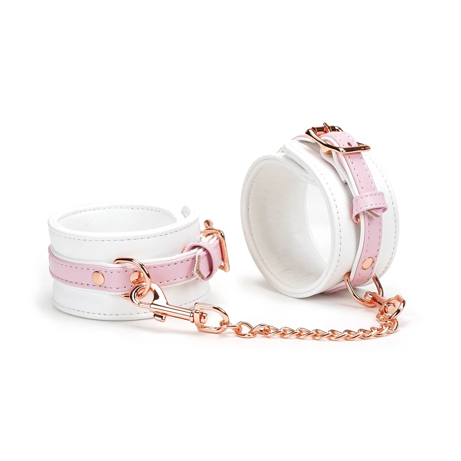 ������� ��������� ��� ��� Liebe Seele White & Pink Fairy Leather Ankle Cuffs, ����-�������