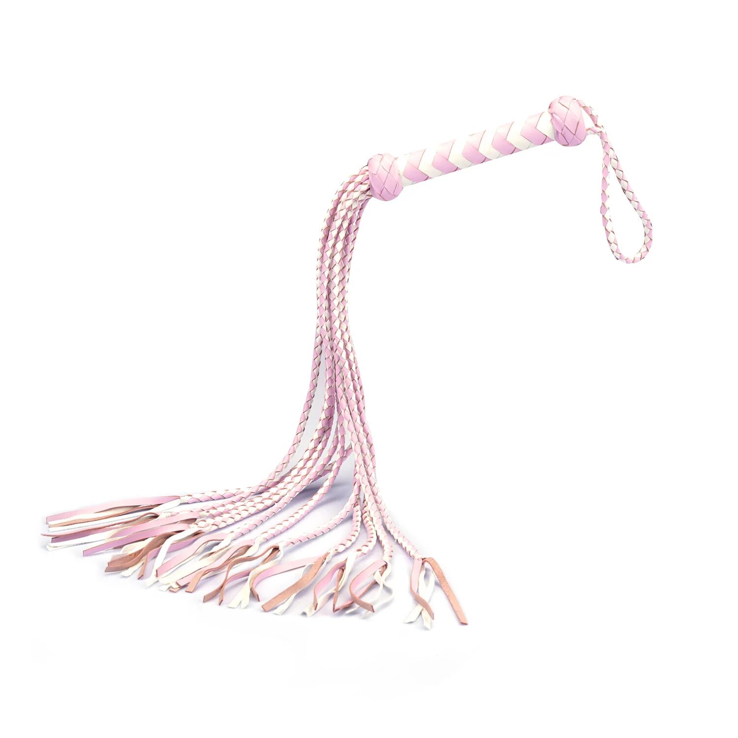 ������� � ��������� ������� ������ Liebe Seele White & Pink Leather Whip, 63 ��