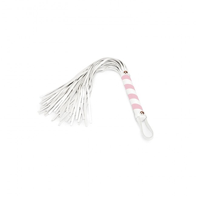  Liebe Seele White & Pink Leather Flogger -,  44,5 