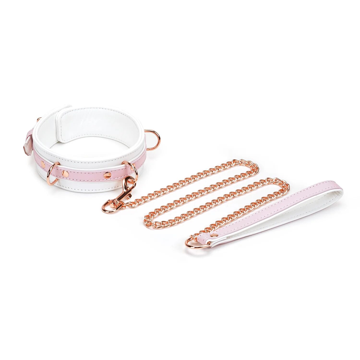 	������� � �������� Liebe Seele White & Pink Fairy Goat Leather Collar, ����-�������