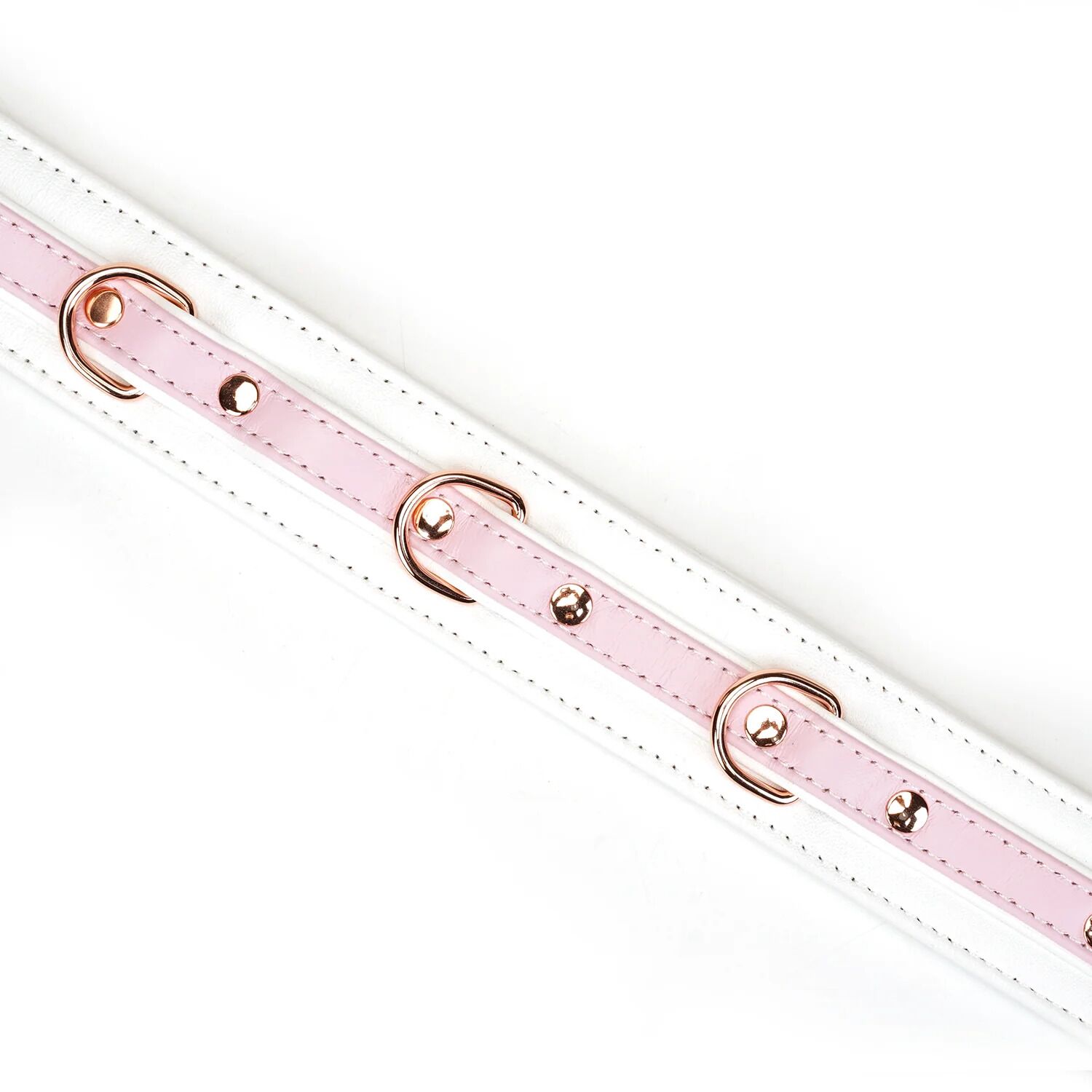 	������� � �������� Liebe Seele White & Pink Fairy Goat Leather Collar, ����-�������