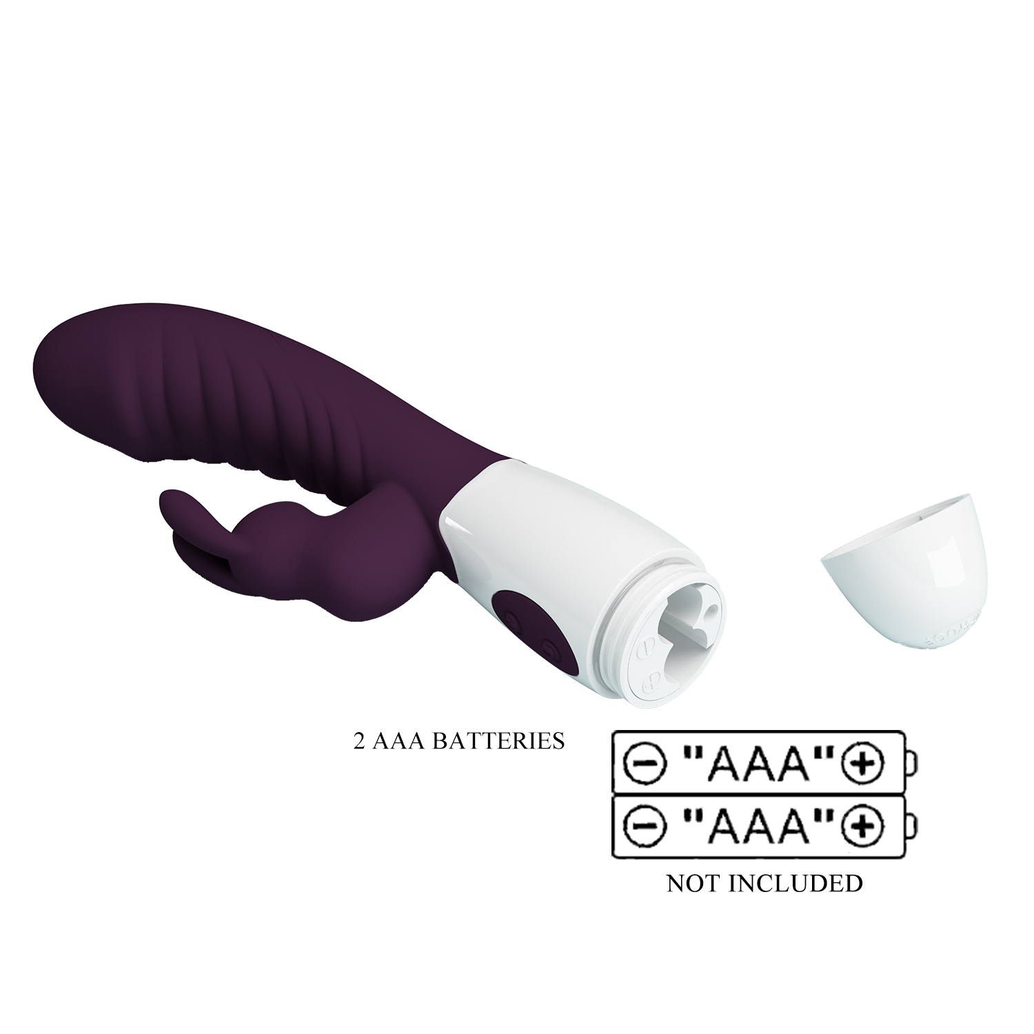 ��������-������ Pretty Love Naughty Bunny Vibrator Dark Purple, 19,8 � 3,6 ��