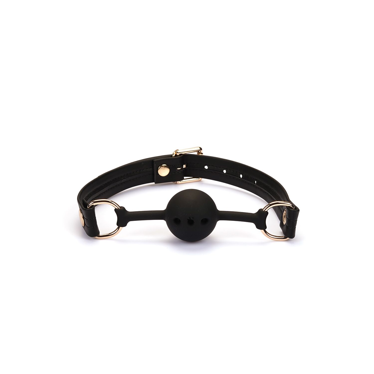 ���� �� ������������� ���� Liebe Seele Black Organosilicon Ball Gag, ������� ������ 4,3 ��