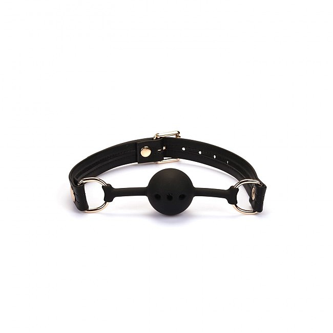    Liebe Seele Black Organosilicon Ball Gag,   4,3 