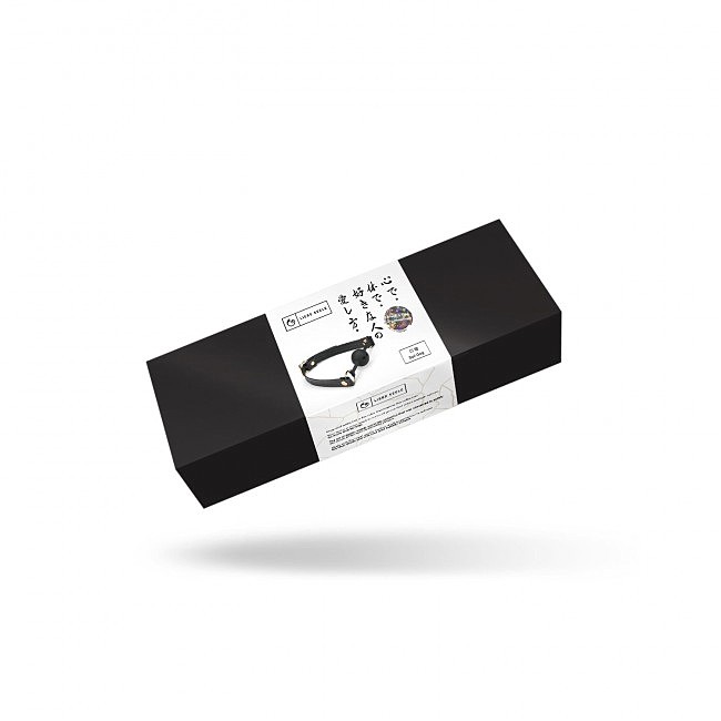     Liebe Seele Black Organosilicon Ball Gag,   4,3 