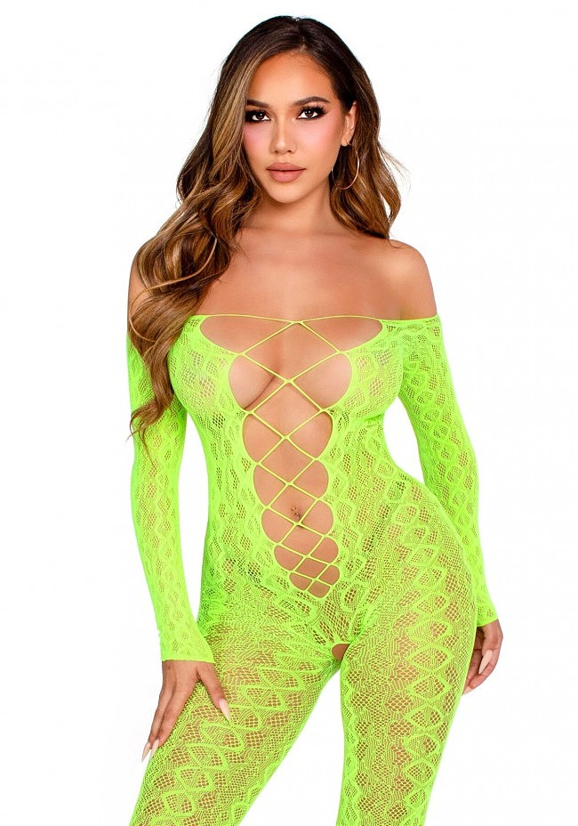   Crotchless Footless Lingerie Bodystocking One Size,  ,  