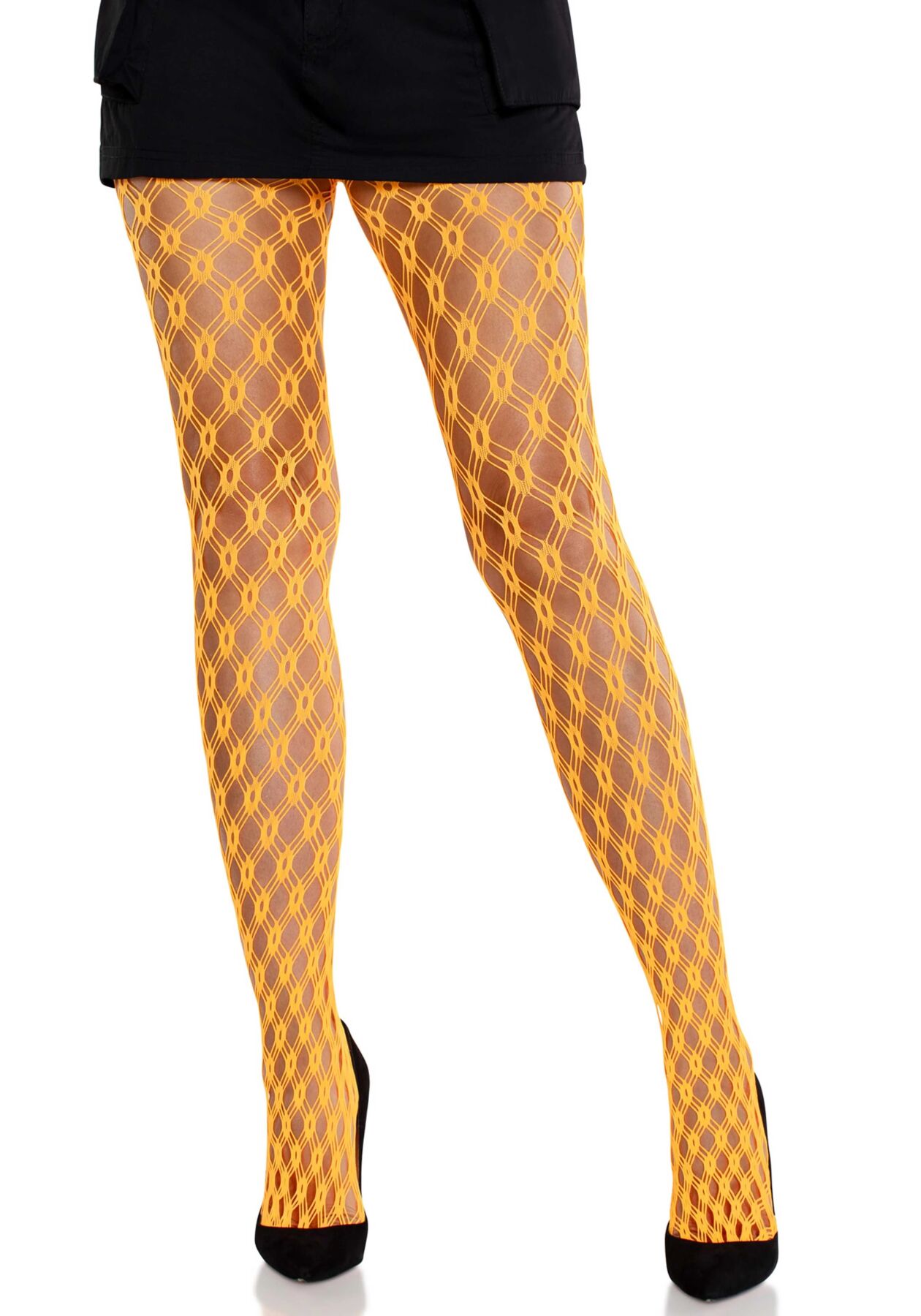 �������� �������� Leg Avenue Eyelet Net Tights Neon Orange One Size, �������������� ����
