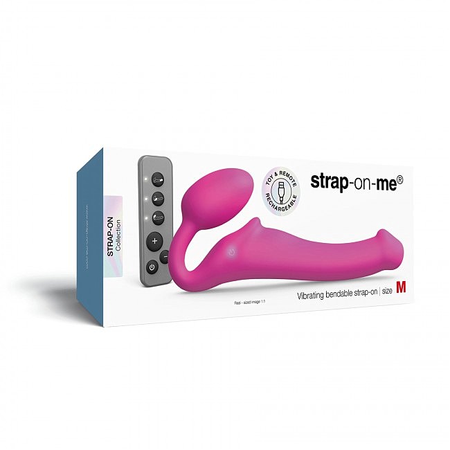     Strap-On-Me Vibrating Fuchsia,  