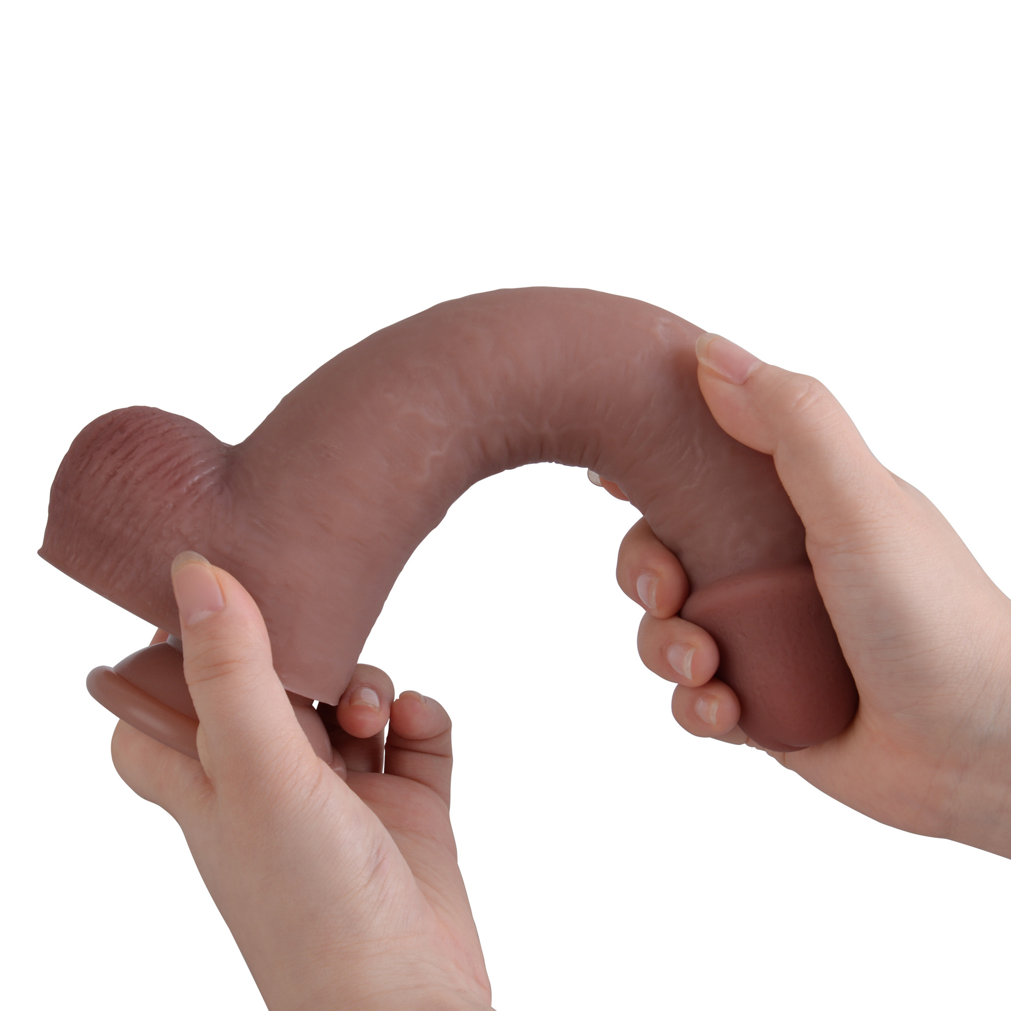 ������������� � �������� Erospace Natural Play Silicone Dildo D3, ��������, 24 � 4 ��